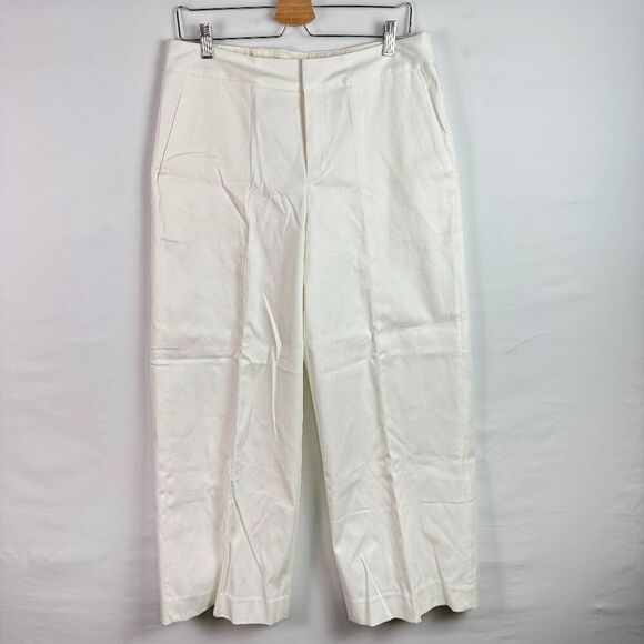 Everlane The Wide Leg High Rise Cotton Pant Off White 8 - Picture 1 of 5